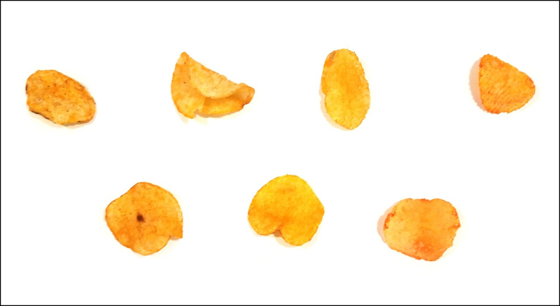Top row: Kettle Brand, Zapps, Lays, Jay’s Open Pit. Bottom row: Cape Cod, Utz, Jay’s